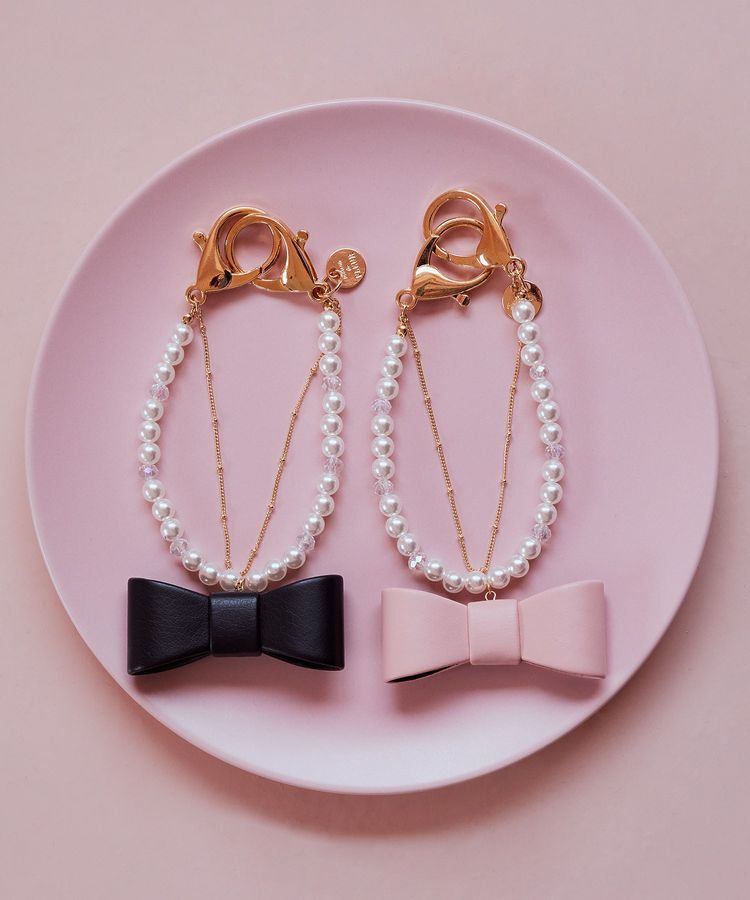 Maison de FLEUR「パール立体リボンチャーム」|その他|