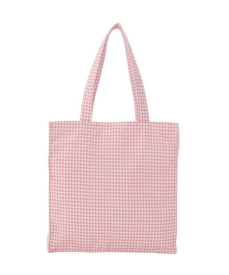 Maison de FLEUR「ブランドロゴ刺繍ギンガムスクエアトート」|トートバッグ|