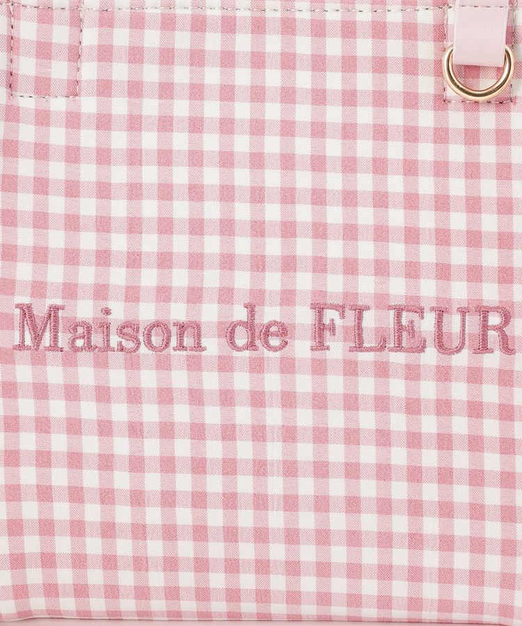 Maison de FLEUR「ギンガムフリル2Wayバッグ」|ショルダー・メッセンジャー|