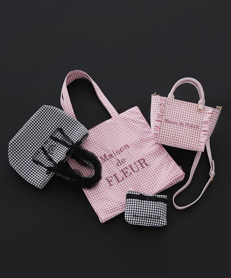 Maison de FLEUR「ギンガムフリル2Wayバッグ」|ショルダー・メッセンジャー|