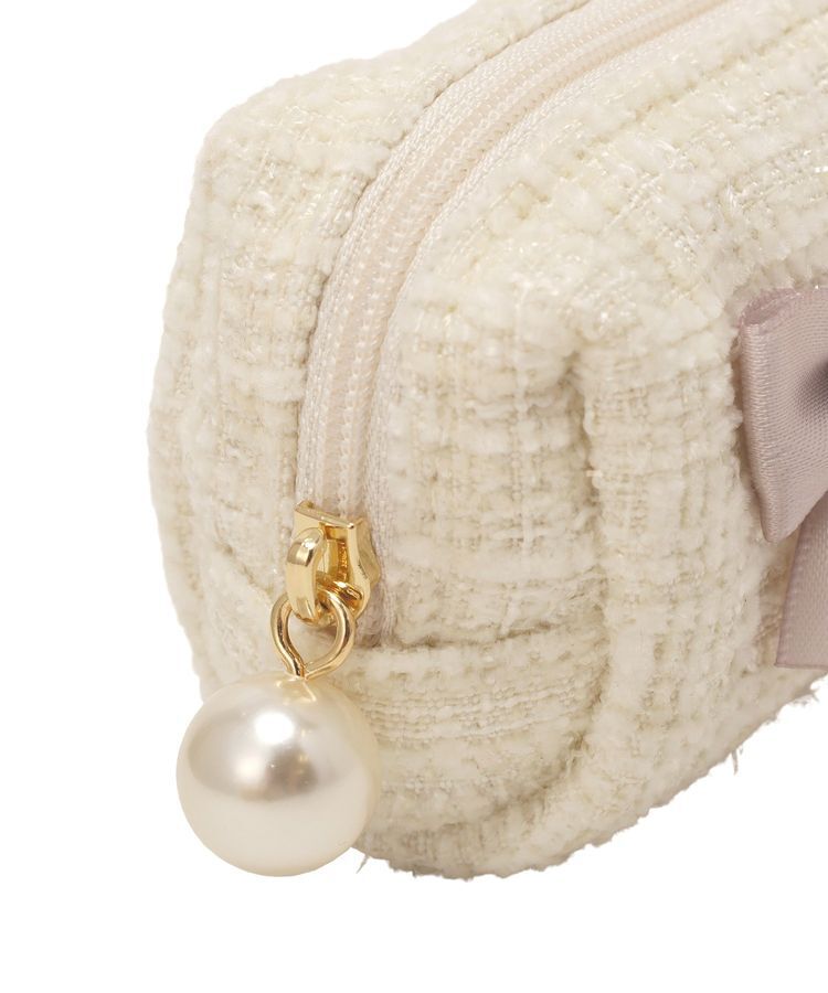 Maison de FLEUR「ツイードリボンロングポーチ」|ポーチ|