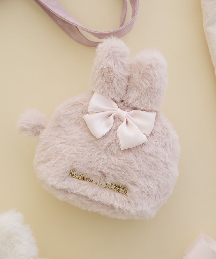 Maison de FLEUR「イースターラビットフェイクファーポーチ」|ポーチ|