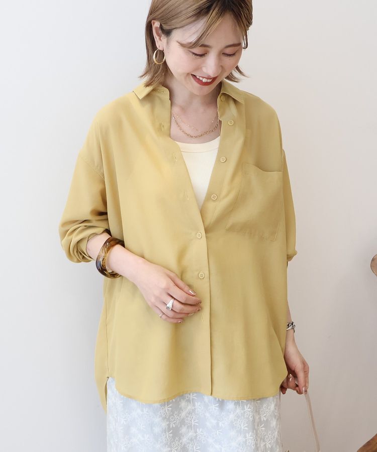 AMERICAN HOLIC「シアーボイルオーバーシルエットシャツ」|シャツ・ブラウス|