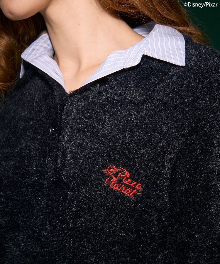 AMERICAN HOLIC「【PIZZA PLANET】衿付きニットプルオーバー」|ニット・セーター|