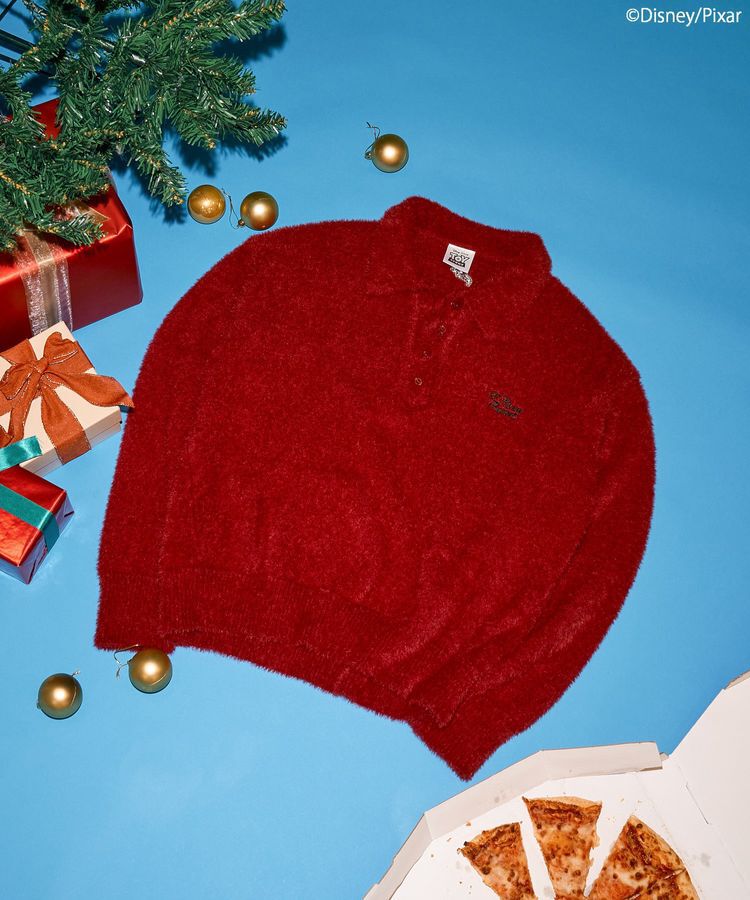 AMERICAN HOLIC「【PIZZA PLANET】衿付きニットプルオーバー」|ニット・セーター|