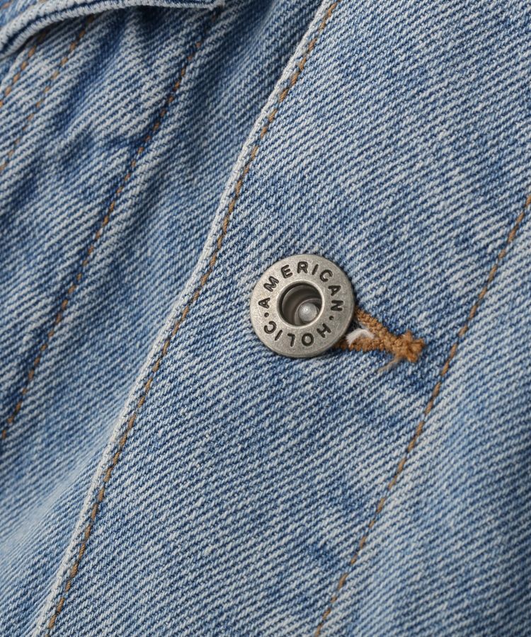 AMERICAN HOLIC「ショート丈デニムジャケット」|テーラードジャケット|