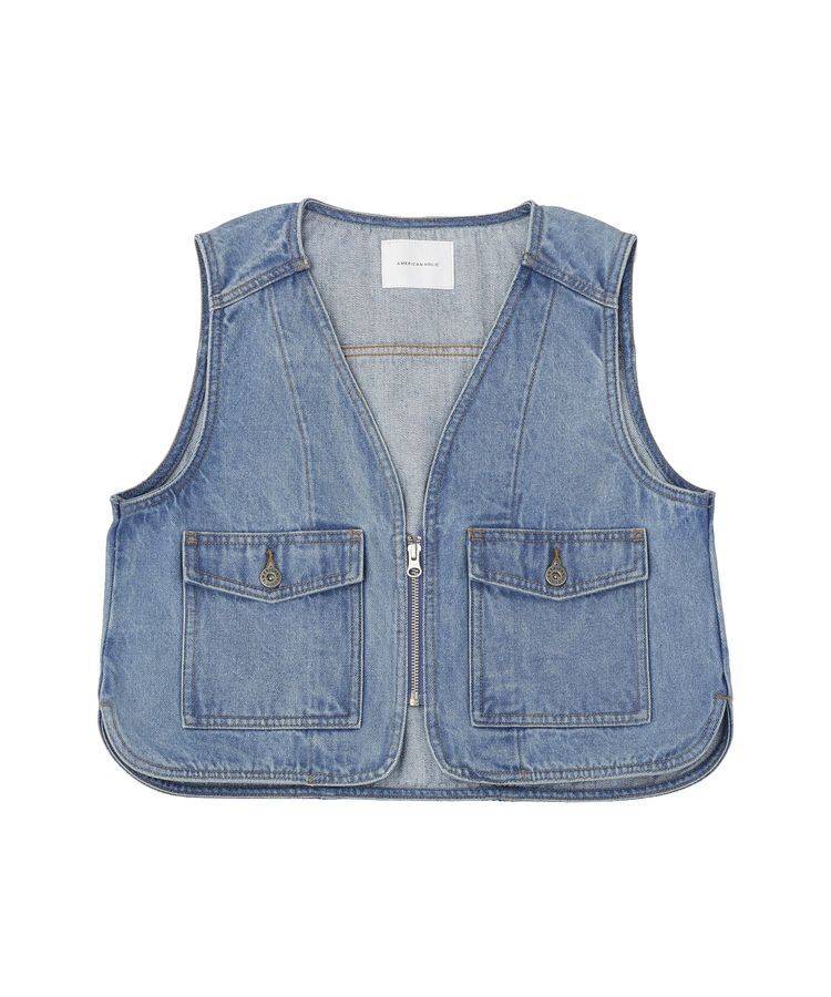 AMERICAN HOLIC「ショート丈デニムベスト」|その他|