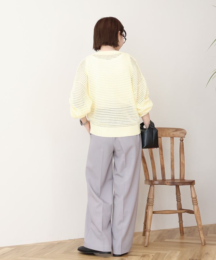 AMERICAN HOLIC「ジップアップメッシュニットカーディガン【WEB限定カラー有り】」|カーディガン|