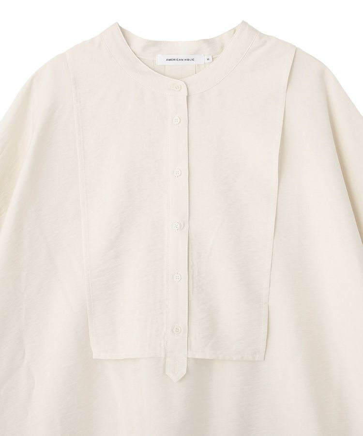 AMERICAN HOLIC「【WEB限定】接触冷感バンドカラーシャツチュニック」|シャツ・ブラウス|