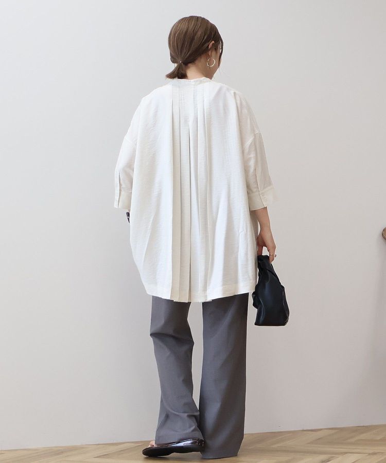 AMERICAN HOLIC「【WEB限定】接触冷感バンドカラーシャツチュニック」|シャツ・ブラウス|