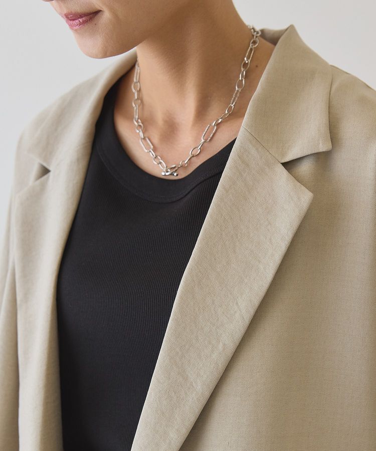 AMERICAN HOLIC「【接触冷感・イージーケア】リネンライク半袖ジャケット」|テーラードジャケット|