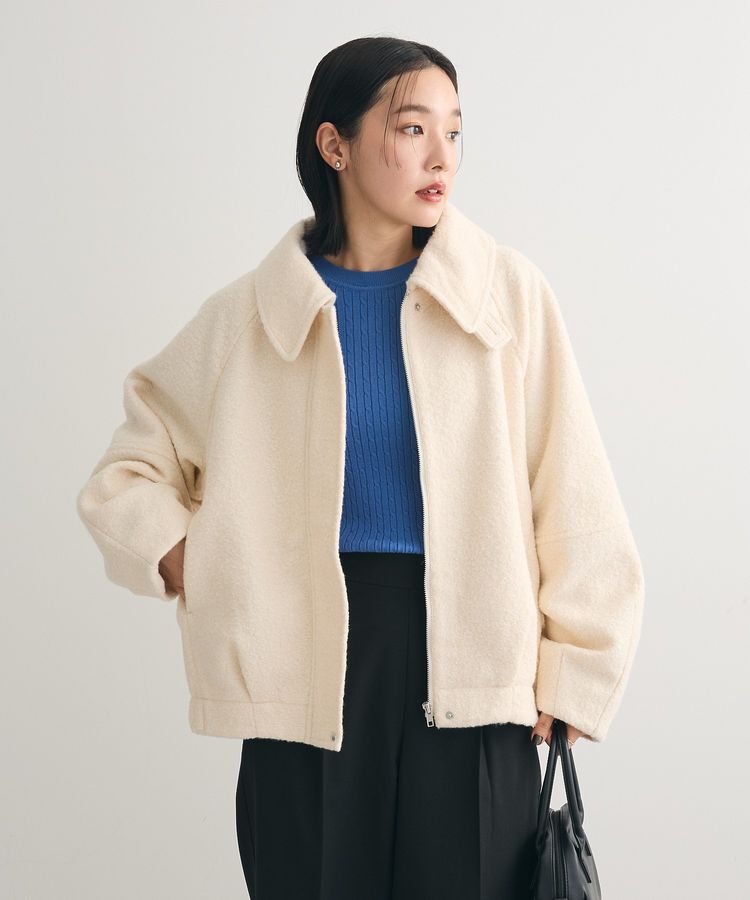 Green Parks「2WAYカラーコクーンブルゾン」|ブルゾン・スタジャン|Ivory