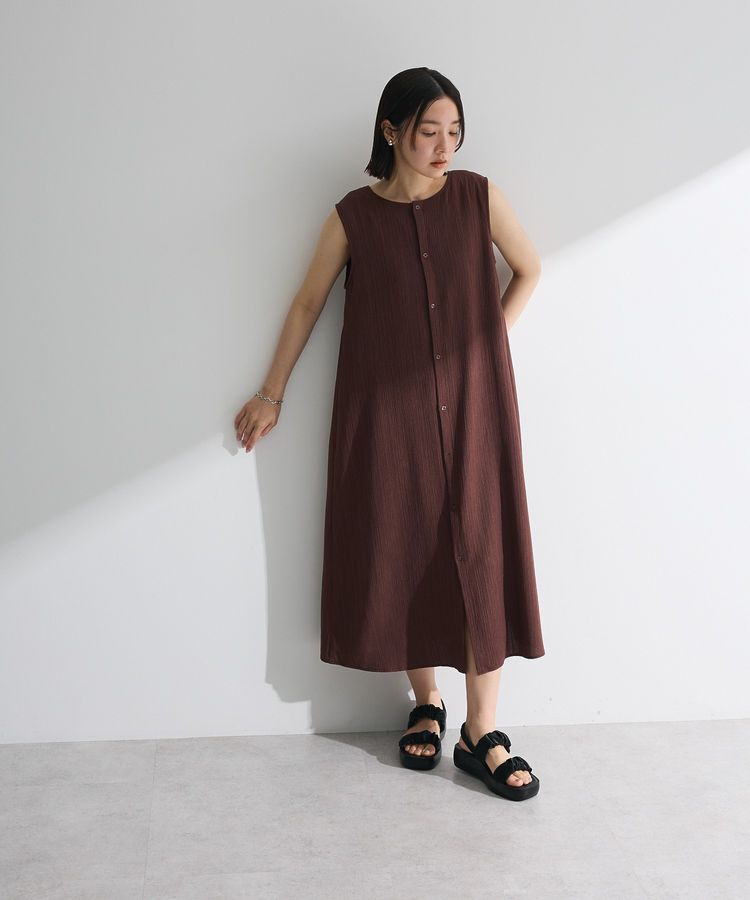 Green Parks「5WAYノースリーブワンピース」|ジャンパースカート|Brown