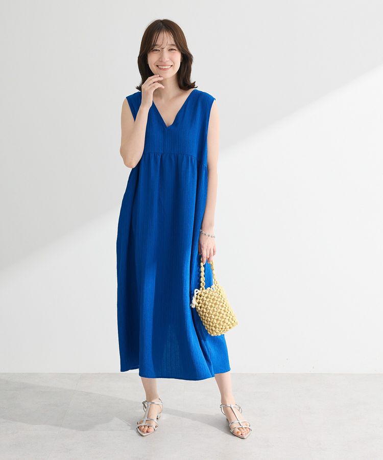 Green Parks「5WAYノースリーブワンピース」|ジャンパースカート|Blue