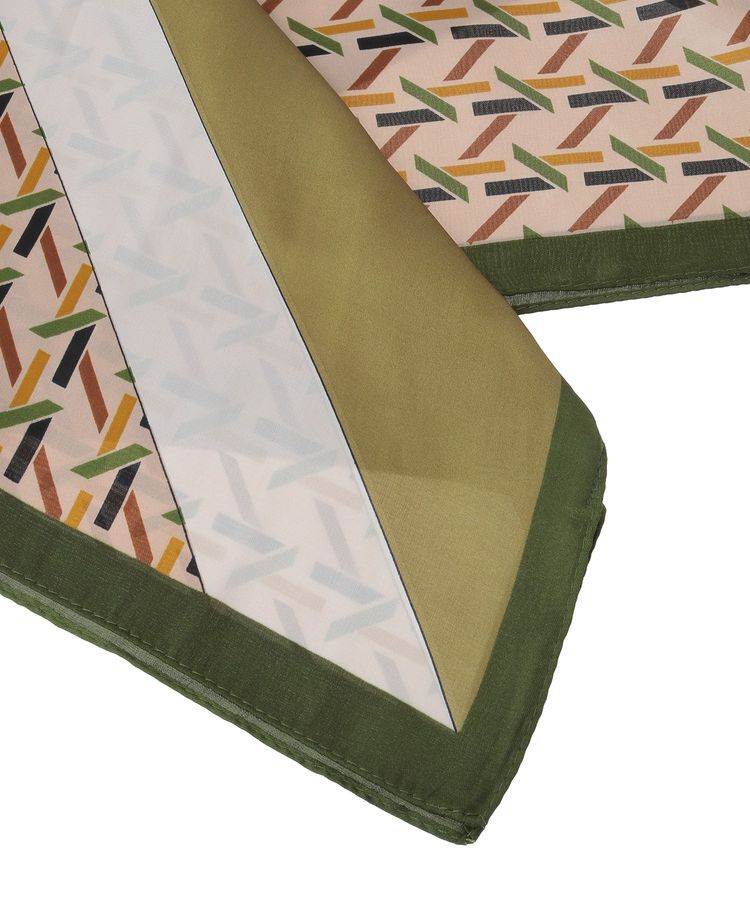 Green Parks「・ジオメトリーパターンスカーフ 70&times;70」|バンダナ・スカーフ|