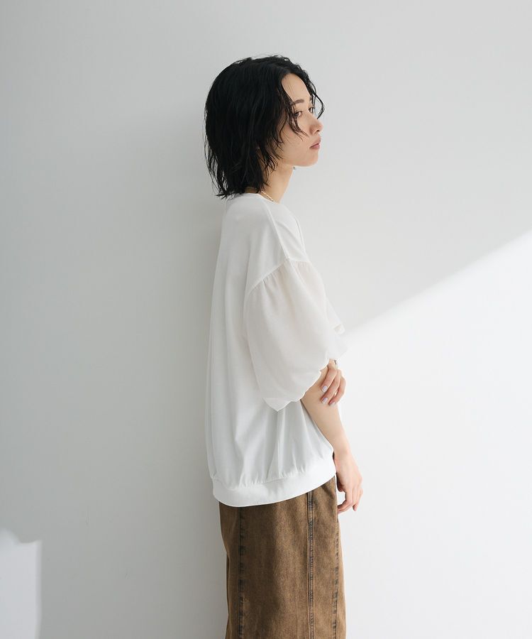 Green Parks「袖バルーンドッキングプルオーバー」|Tシャツ・カットソー|