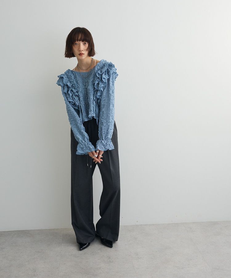 AnriettMusee「2WAYフリルブラウス」|シャツ・ブラウス|