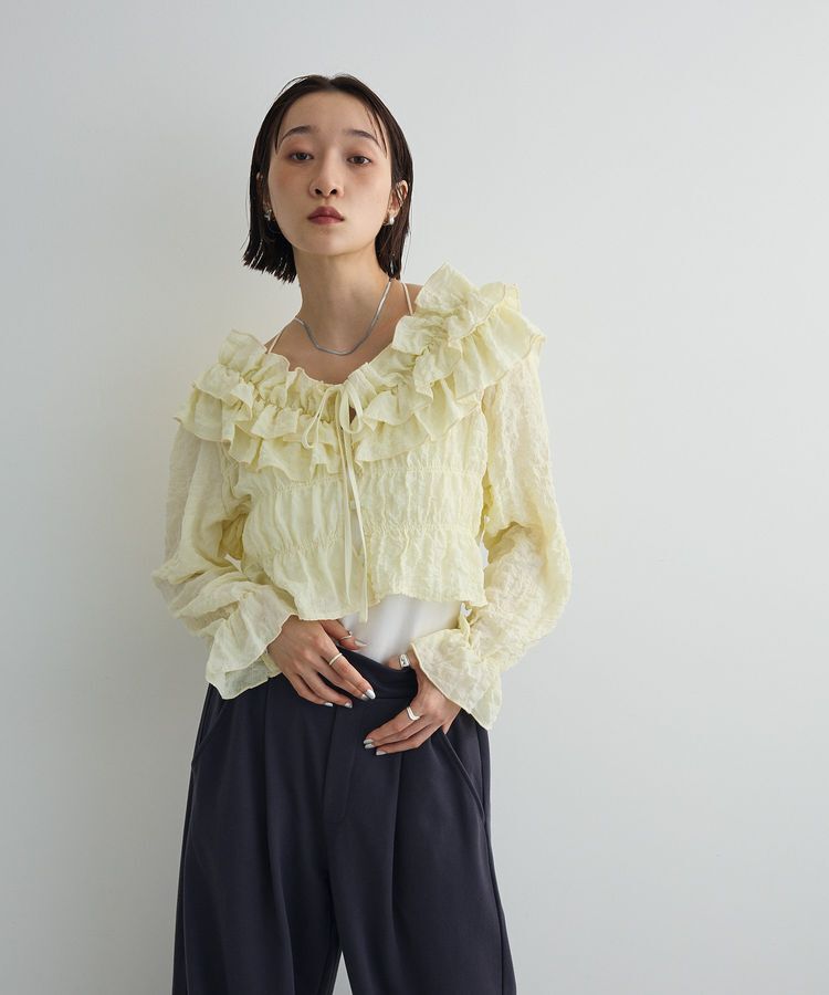 AnriettMusee「2WAYフリルブラウス」|シャツ・ブラウス|