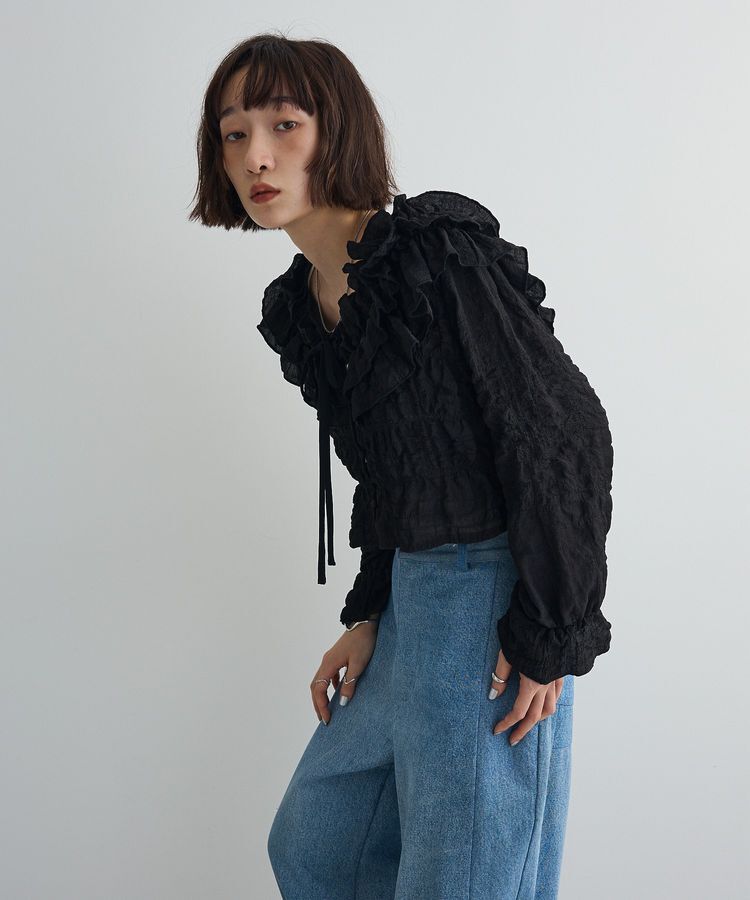AnriettMusee「2WAYフリルブラウス」|シャツ・ブラウス|