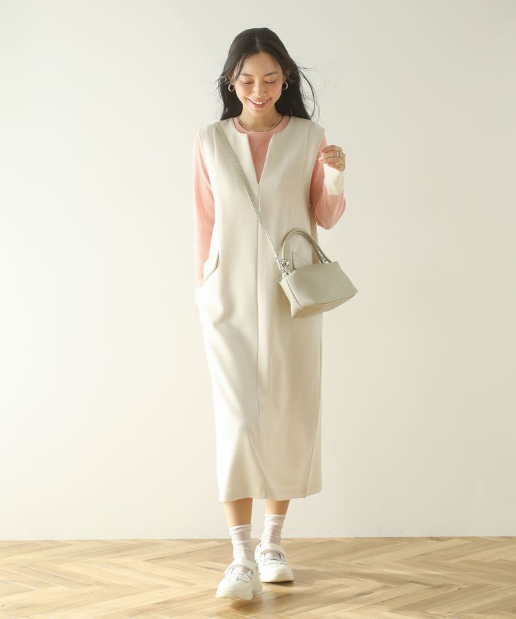 Green Parks「ダンボールスキッパージャンパースカート」|ジャンパースカート|