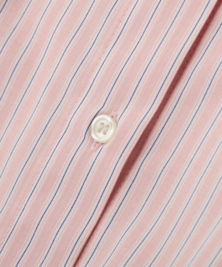 Green Parks「イージーケア抜け衿ウエストタックシャツワンピース」|ワンピース|