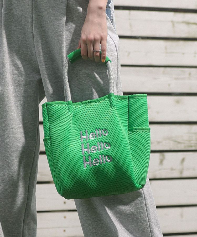 Green Parks「ロープハンドルメッシュトートバッグミニ」|トートバッグ|