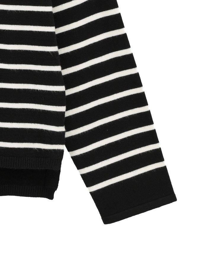 YECCA VECCA「ボーダーボートネックニット」|ニット・セーター|