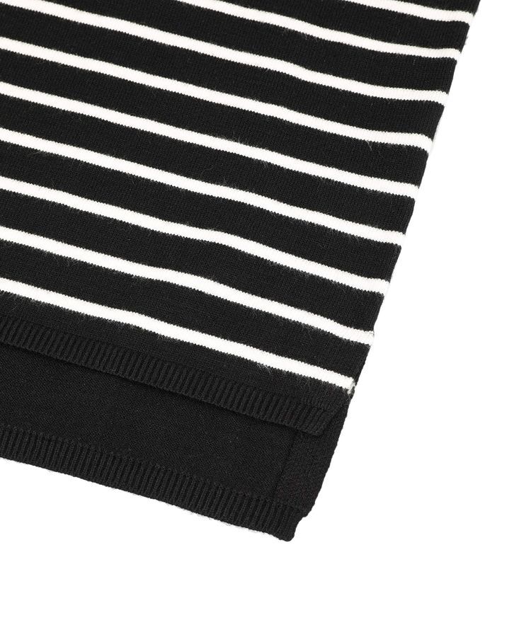 YECCA VECCA「ボーダーボートネックニット」|ニット・セーター|