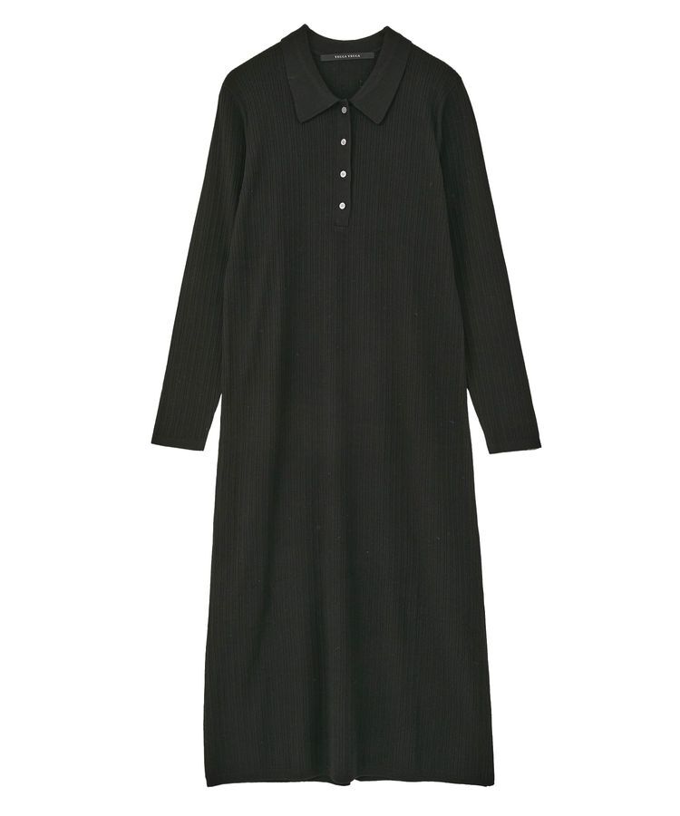 YECCA VECCA「襟付きニットワンピース」|ワンピース|