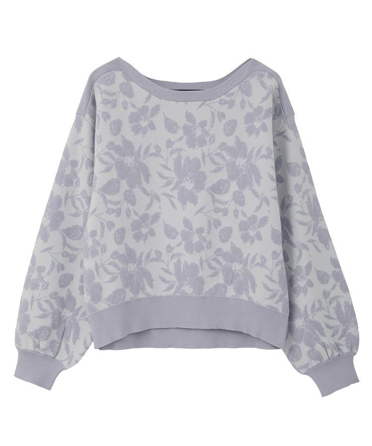 YECCA VECCA「フラワー柄ふくれジャガードニット」|ニット・セーター|