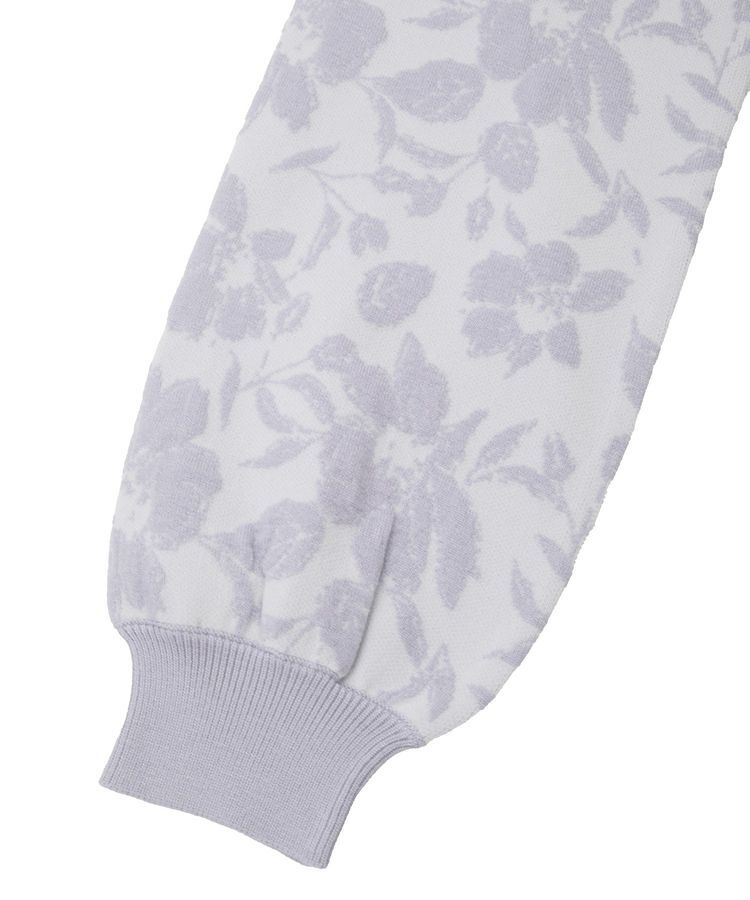 YECCA VECCA「フラワー柄ふくれジャガードニット」|ニット・セーター|