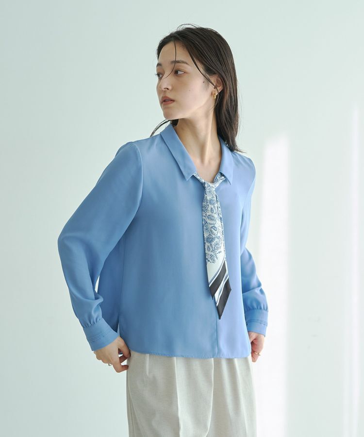 YECCA VECCA「スカーフ付きブラウス」|シャツ・ブラウス|