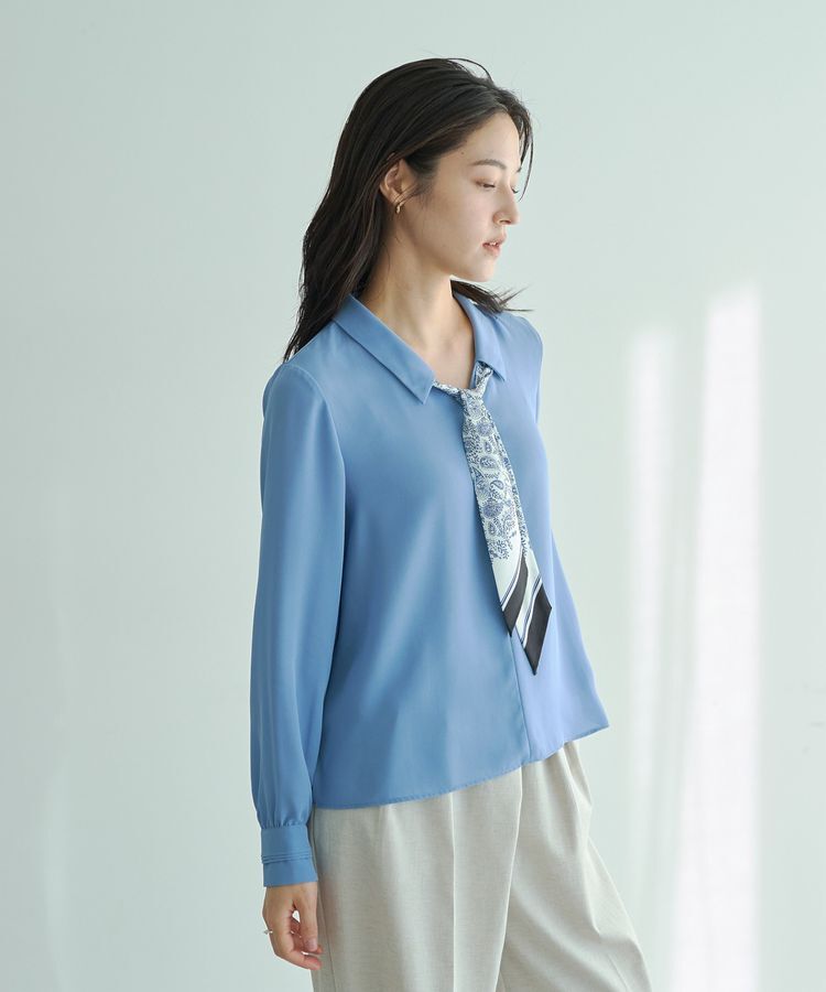 YECCA VECCA「スカーフ付きブラウス」|シャツ・ブラウス|