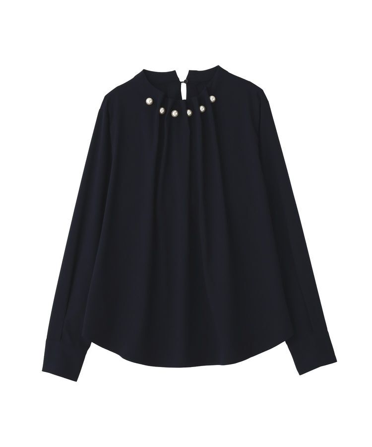 YECCA VECCA「パールタックブラウス」|シャツ・ブラウス|