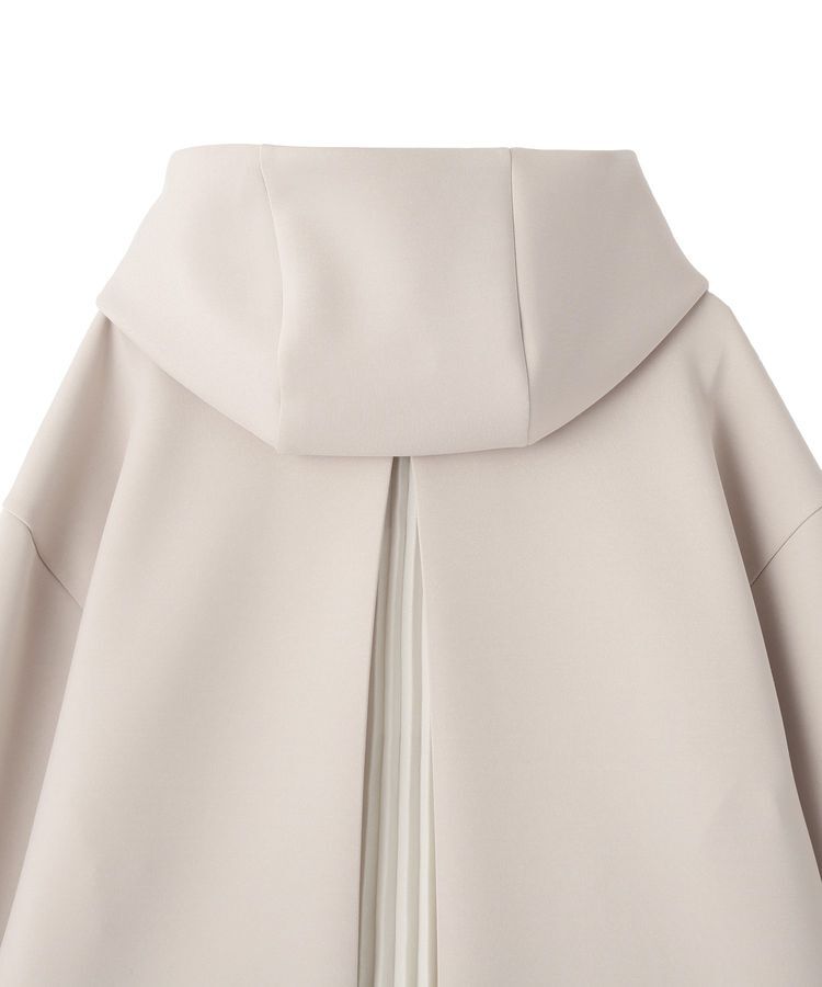 YECCA VECCA「バックプリーツZIPフーディー」|ブルゾン・スタジャン|