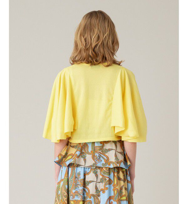 LOULOU WILLOUGHBY「【LOULOU WILLOUGHBY】ミニ丈フレアスリーブプルオーバー」|ニット・セーター|