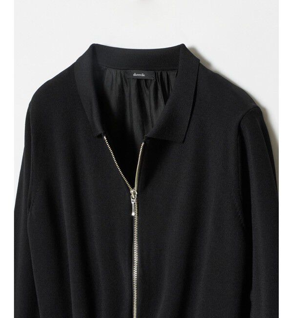 allureville「布帛コンビニットブルゾン」|カーディガン|