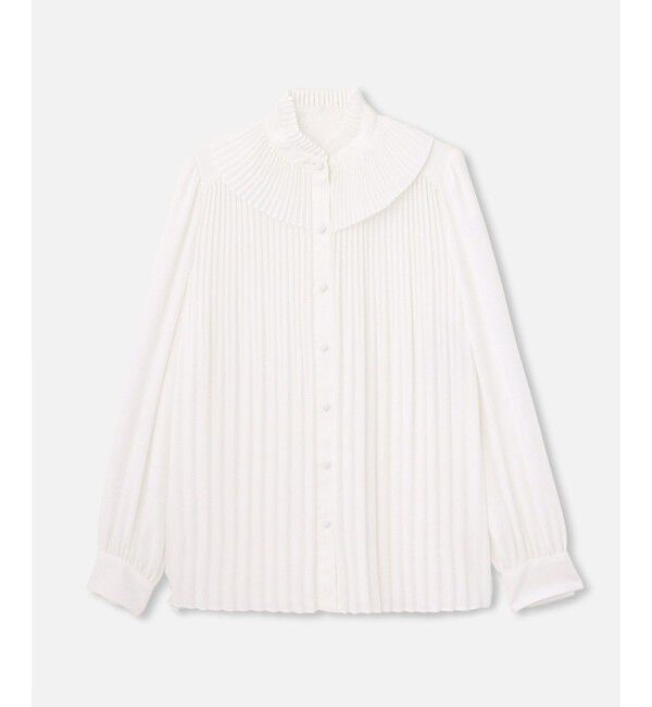 LOULOU WILLOUGHBY「【LOULOU WILLOUGHBY】プリーツリボンブラウス」|シャツ・ブラウス|