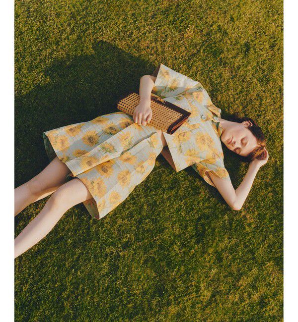 LOULOU WILLOUGHBY「【LOULOU WILLOUGHBY】サンフラワーJQショートパンツ」|その他|イエロー系