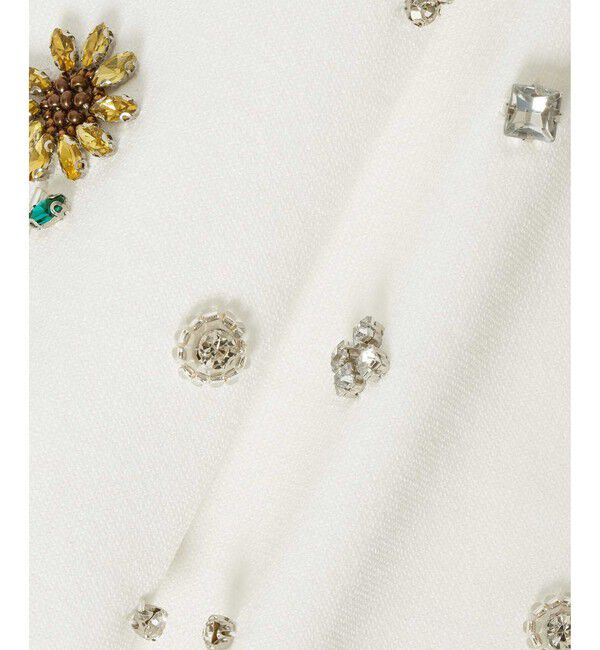 LOULOU WILLOUGHBY「WEB 一部店舗限定【LOULOU WILLOUGHBY】サンフラワービジュータンクトップ」|ニット・セーター|