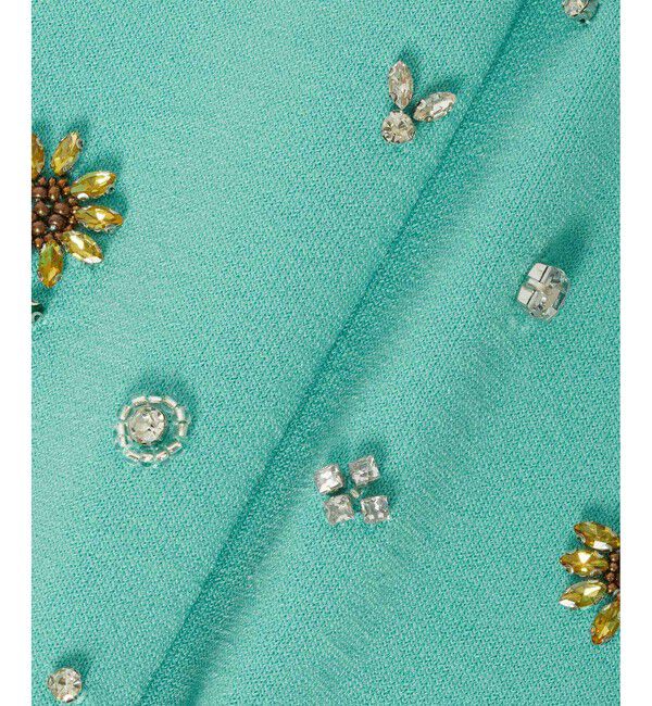 LOULOU WILLOUGHBY「WEB 一部店舗限定【LOULOU WILLOUGHBY】サンフラワービジュータンクトップ」|ニット・セーター|