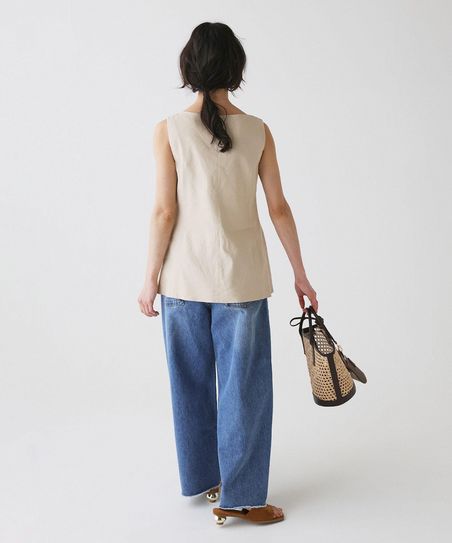 BABYLONE「ソフトレーヨンジレ<セットアップ対応>」|ベスト・ジレ|