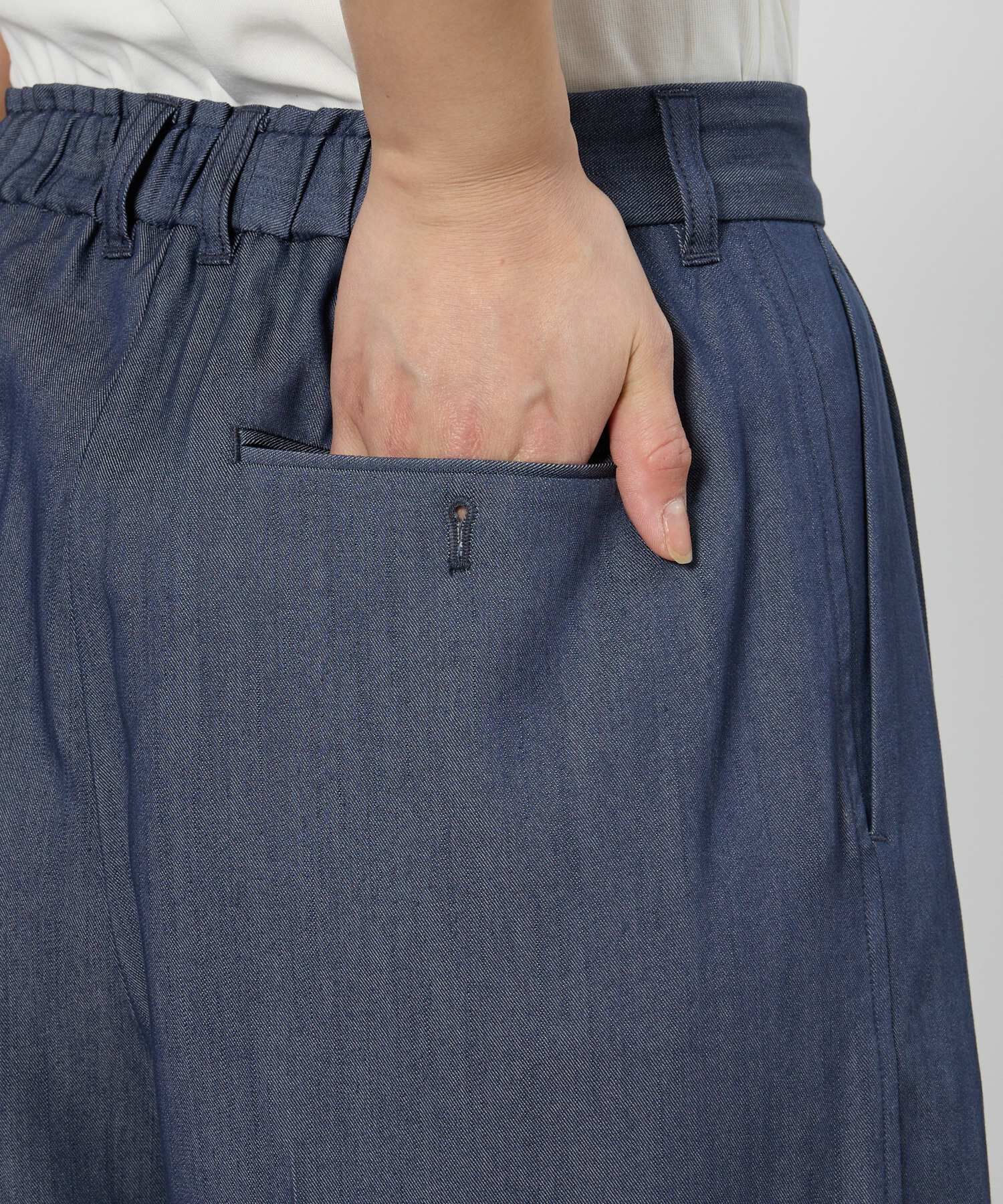 BABYLONE「ソフトレーヨンデニムパンツ」|スラックス|