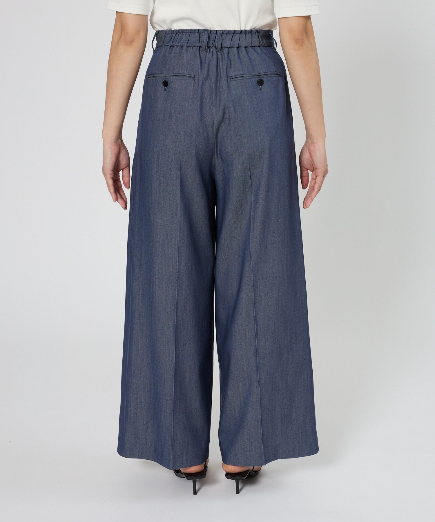 BABYLONE「ソフトレーヨンデニムパンツ」|スラックス|