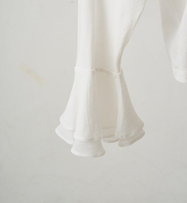  「布帛フレアカフカットソー」|Tシャツ・カットソー|