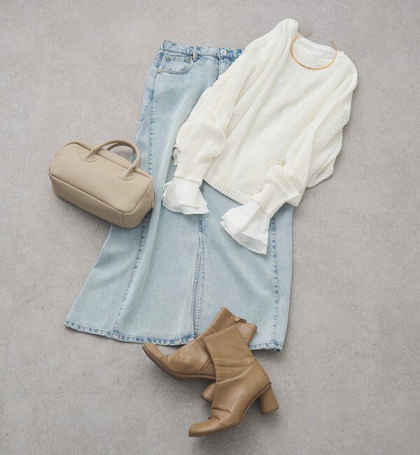  「布帛フレアカフカットソー」|Tシャツ・カットソー|