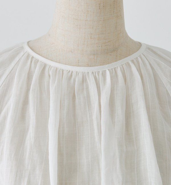  「ストライプラミーシャーリングカフブラウス」|シャツ・ブラウス|