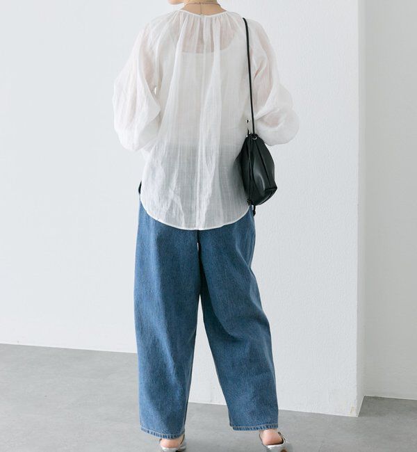  「ストライプラミーシャーリングカフブラウス」|シャツ・ブラウス|