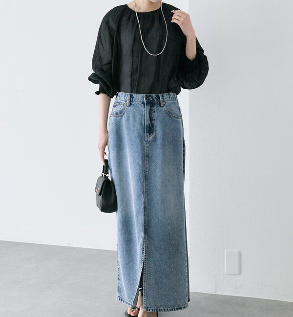  「ストライプラミーシャーリングカフブラウス」|シャツ・ブラウス|