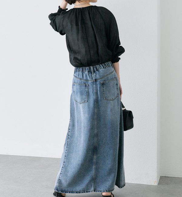  「ストライプラミーシャーリングカフブラウス」|シャツ・ブラウス|